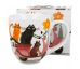 Hrnček Cats on scooter 1l porcelán