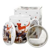 Hrnček byl. Psíky na prechádzke 0,36l porcelán