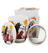 Hrnček byl. Cats on scooter 0,36l porcelán