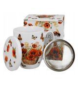 Hrnček byl. Kôš vlčích makov 0,35l porcelán