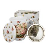 Hrnček byl. Kôš pivoniek 0,35l porcelán