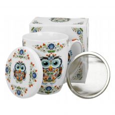 Hrnček byl. Sova Ethno 0,35l porcelán