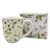 Hrnček Zimné ihličie 1l porcelán