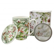 Hrnček byl. Zimné ihličie 0,36l porcelán