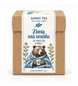 Zima má smolu. bylinný čaj